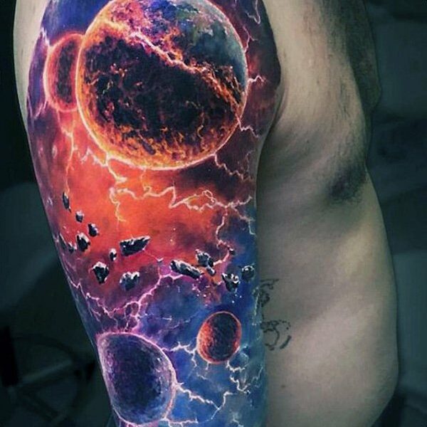tattoo de planetas