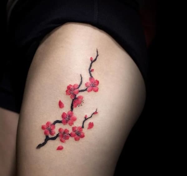Tatuajes de Flores de Cerezo