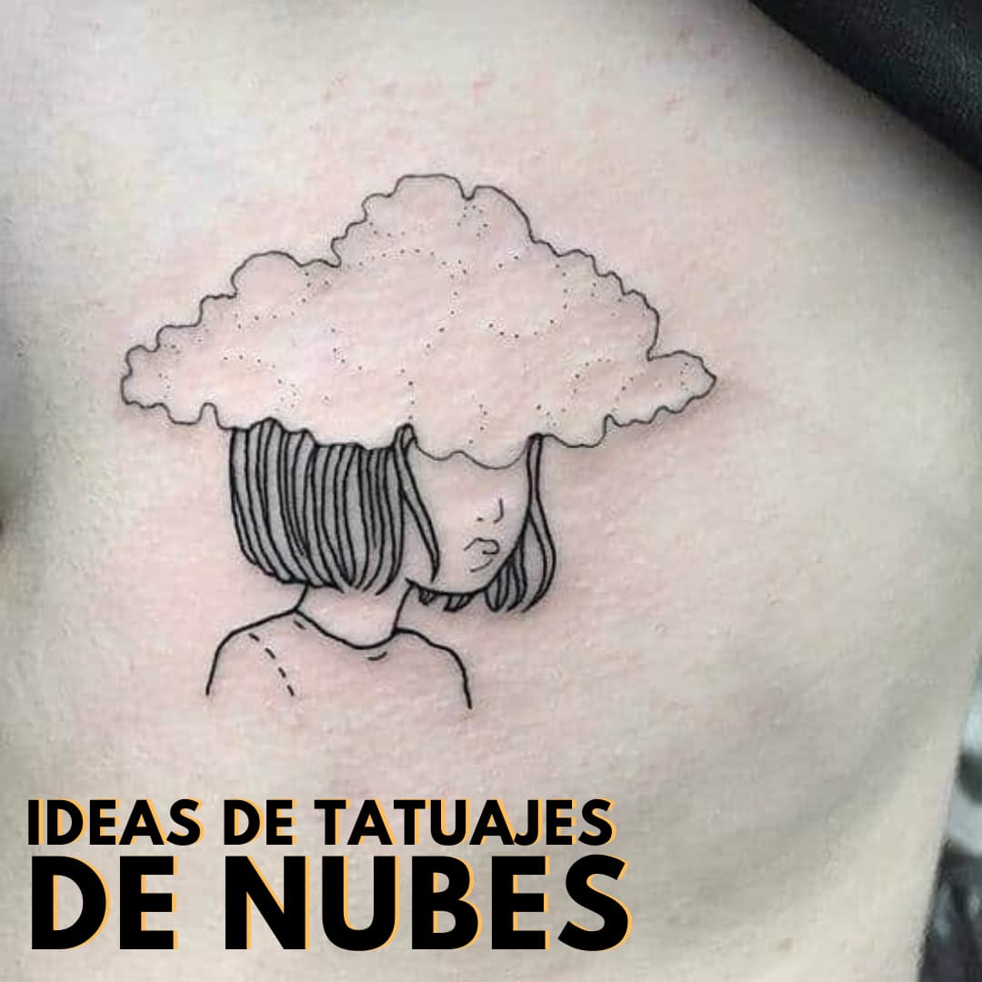 Tatuajes de Nubes ideales para Personas Soñadoras