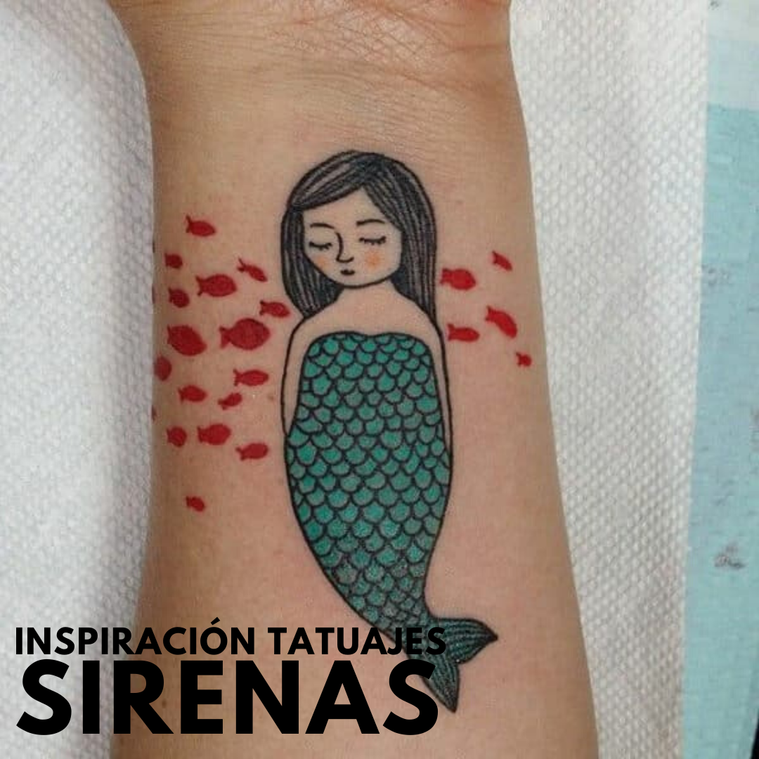 Inspiración de tatuajes de sirena